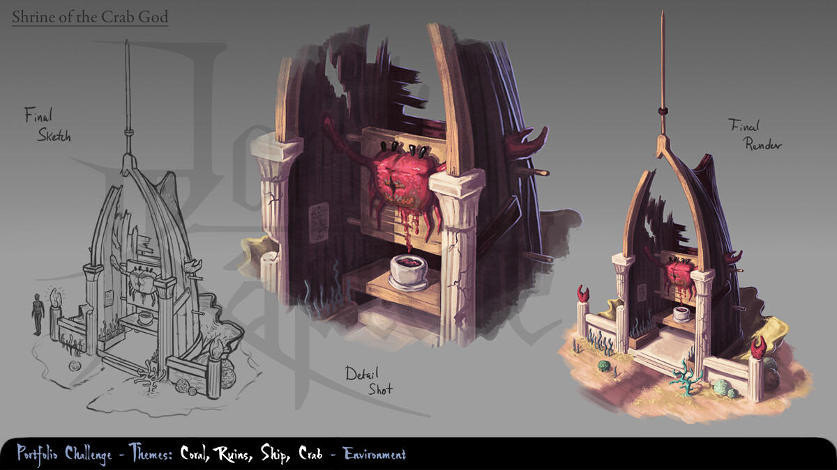 Crab Shrine - Prop Design
