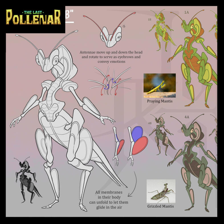 Mantodean &quot;B&quot; - Character Design