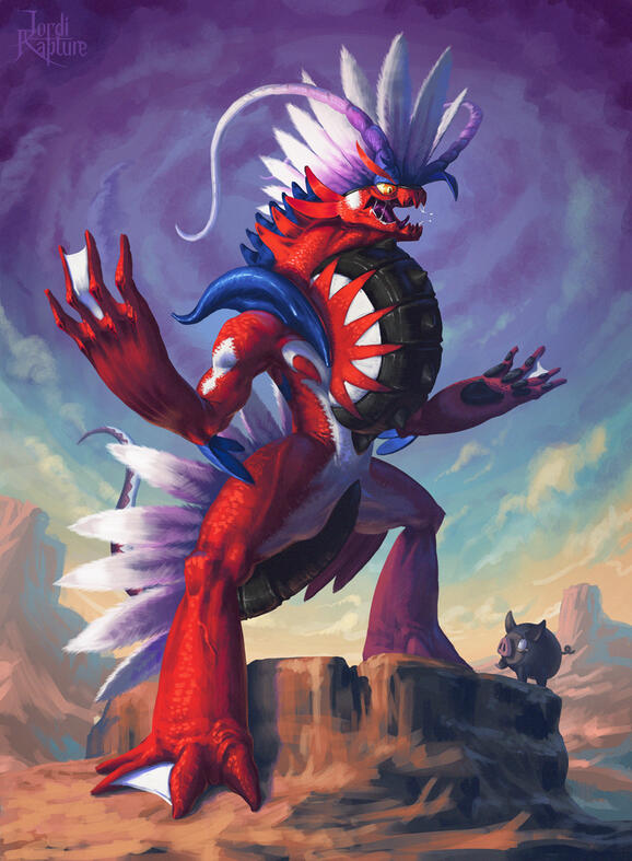 Koraidon, the Scarlet Lizard