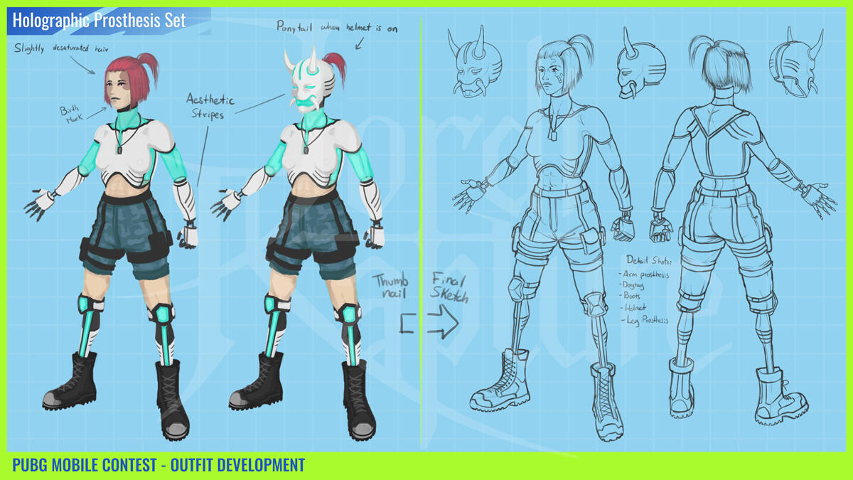 Thumbnail to Final Sketch.