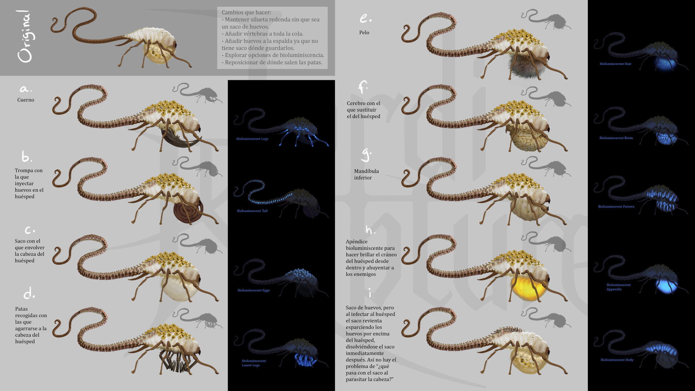 More iterations from a previous parasite concept 2.